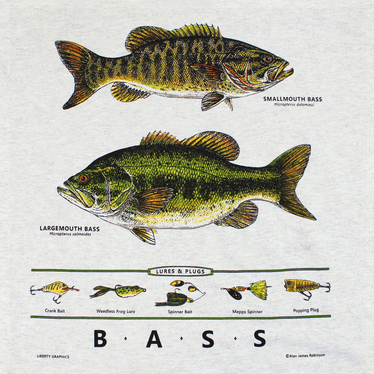 Fishing Largemouth Bass Bait Wait Men's Graphic T Shirt Tees