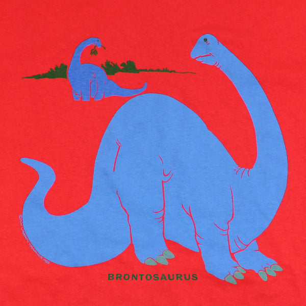 Brontosaurus Adult Red T-shirt