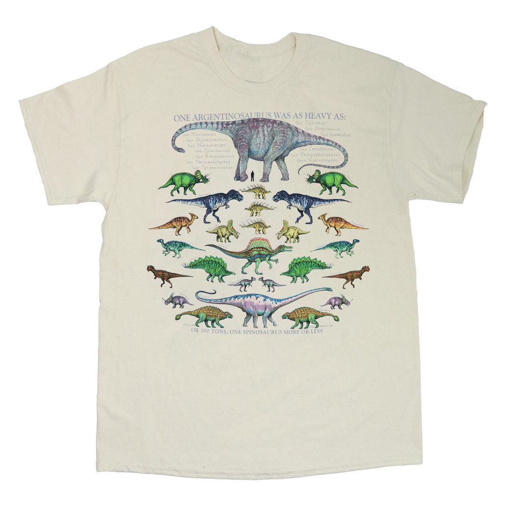 One Dinosaur Is... Adult Stone T-shirt