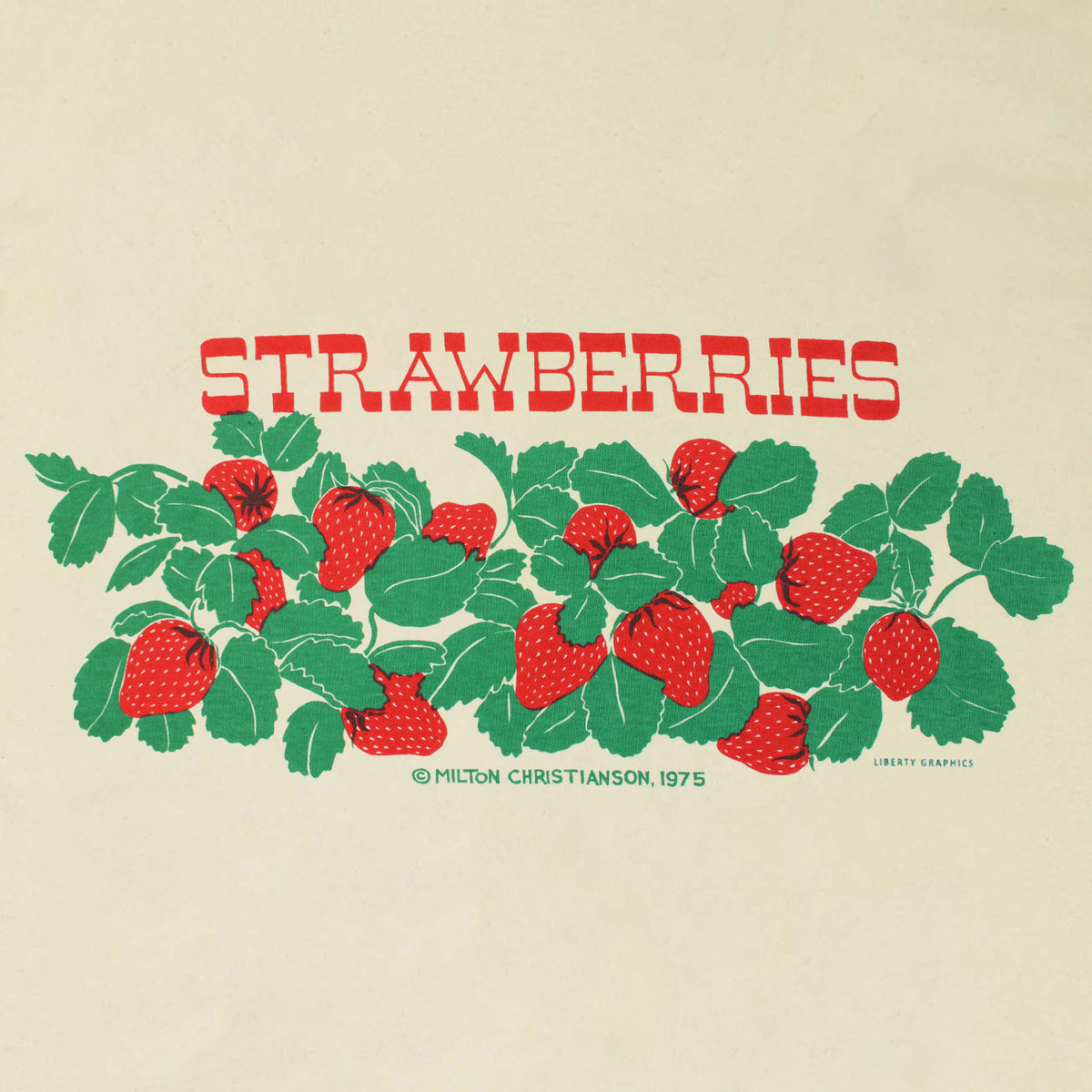 Strawberries Adult Graphics T-shirt – Liberty Natural