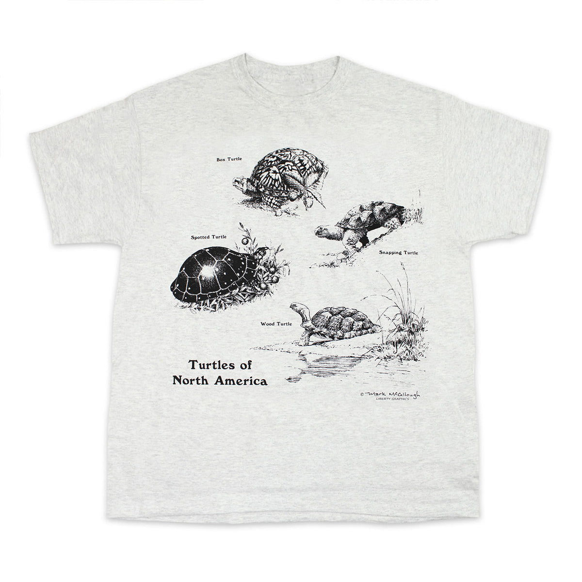 Turtles Of North America Youth Ash T-shirt – Liberty Graphics
