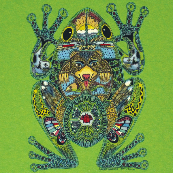Earth Art Frog Youth Key Lime T-shirt