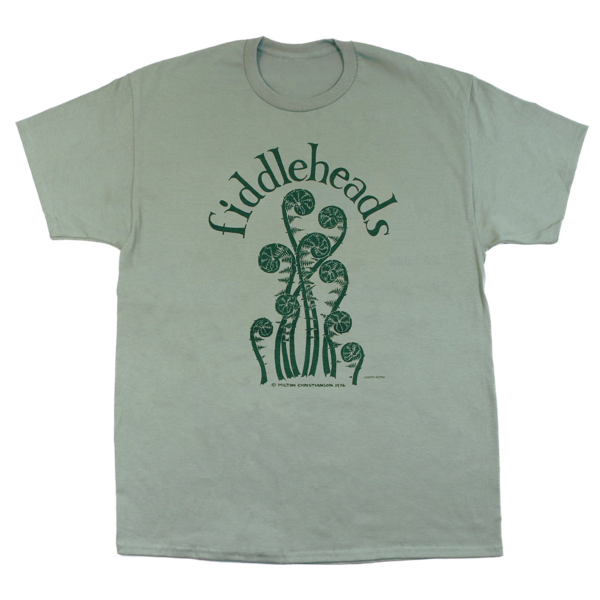 Fiddleheads Adult Sage T-shirt – Liberty Graphics