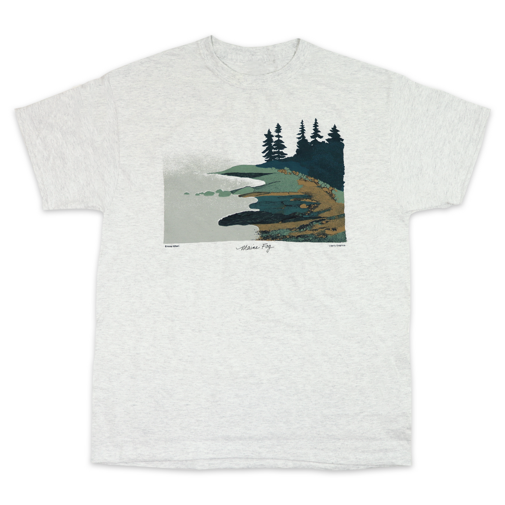 Fog w/Maine Adult Ash T-shirt