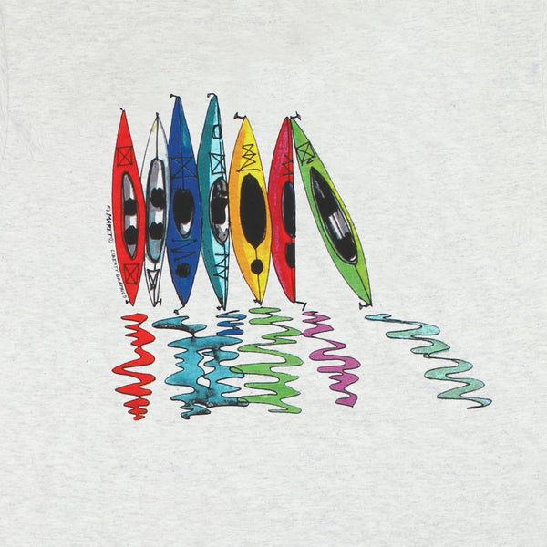 Kayak Reflections Adult Ash T-shirt