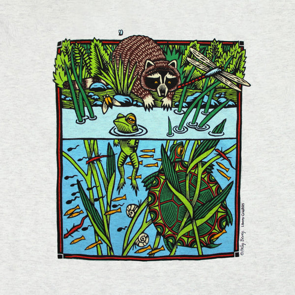 Pond Scene Adult Ash T-shirt