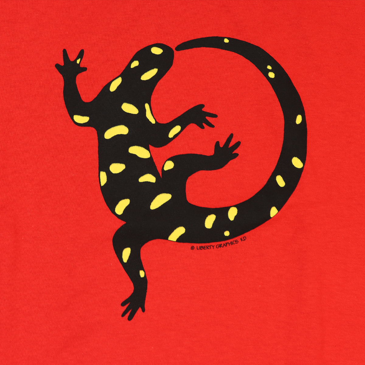 Salamander Adult Red Long Sleeve T-shirt – Liberty Graphics