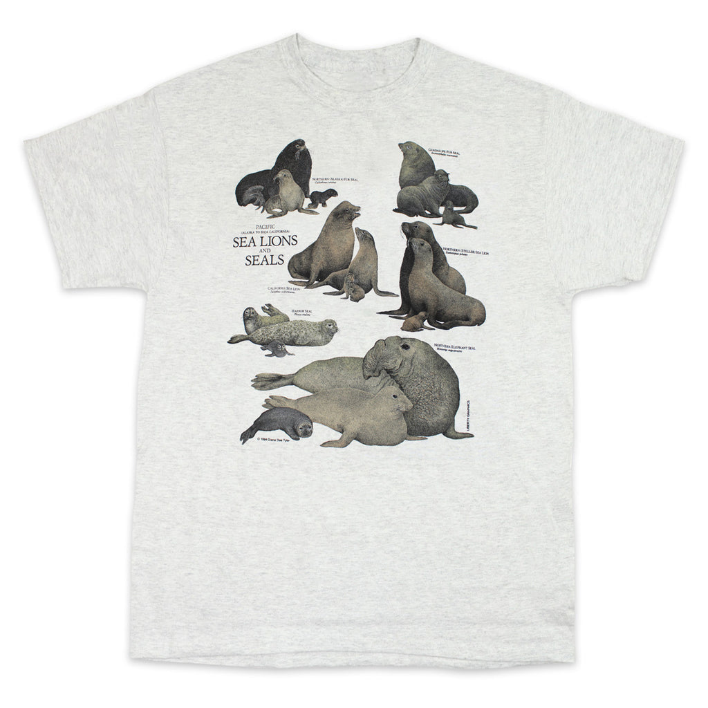 Sea Lions & Seals Adult Ash T-shirt