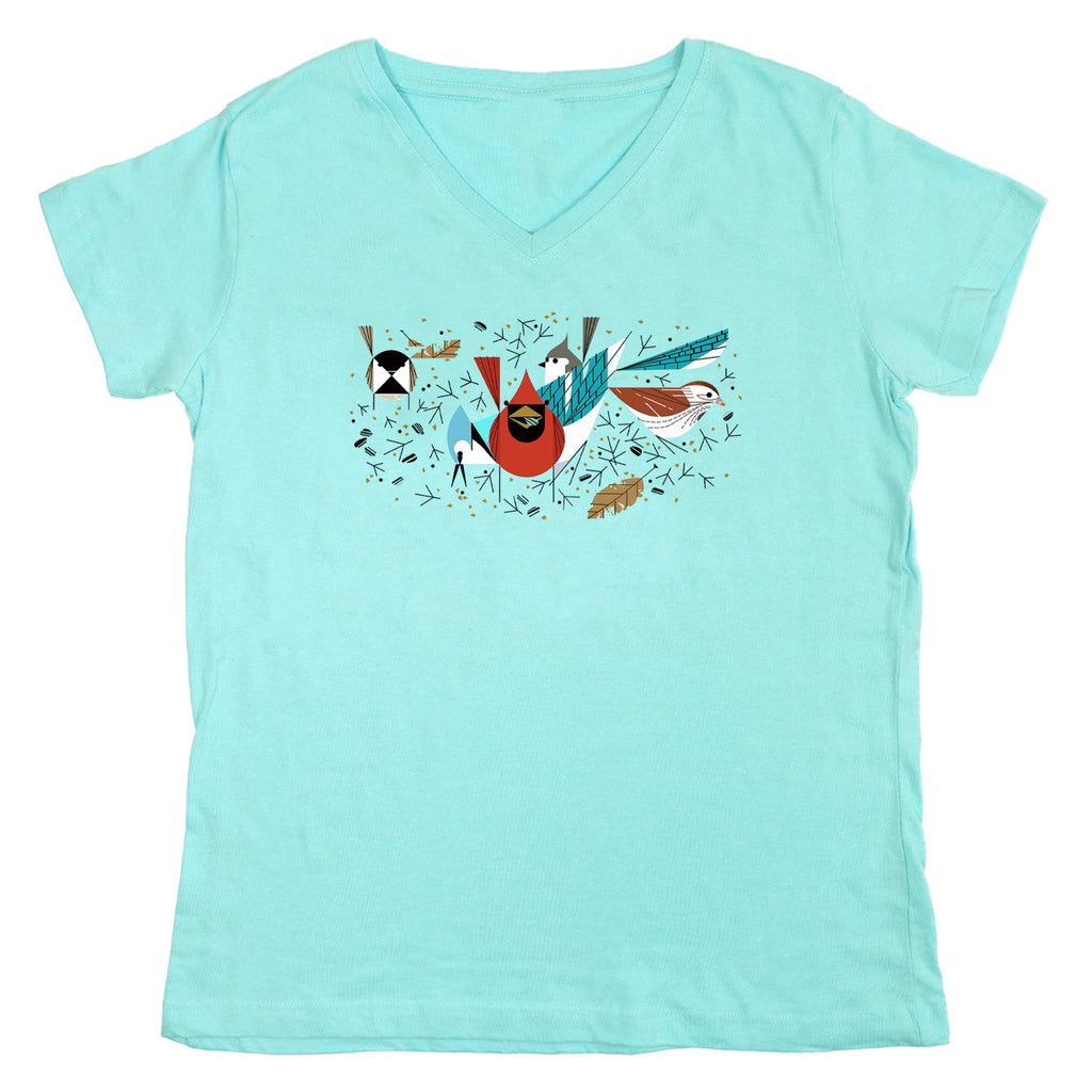Birdfeeder Premium Ladies V-neck Ladies Chill T-shirt