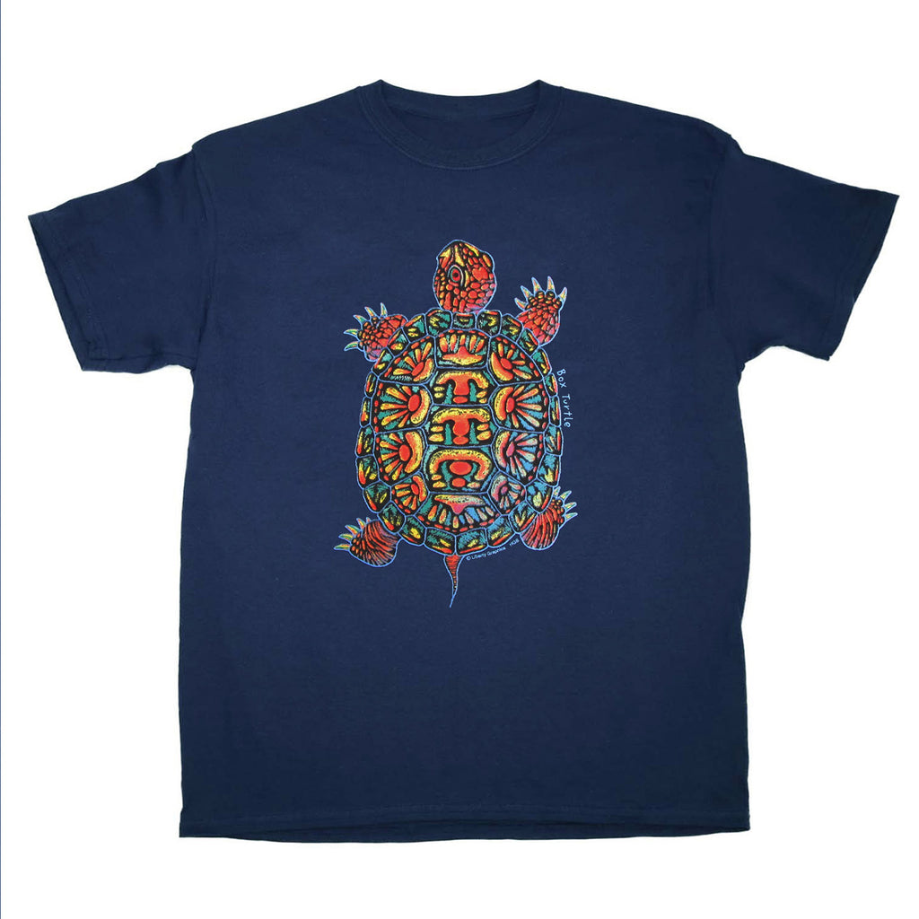 Box Turtle Youth Navy T-shirt