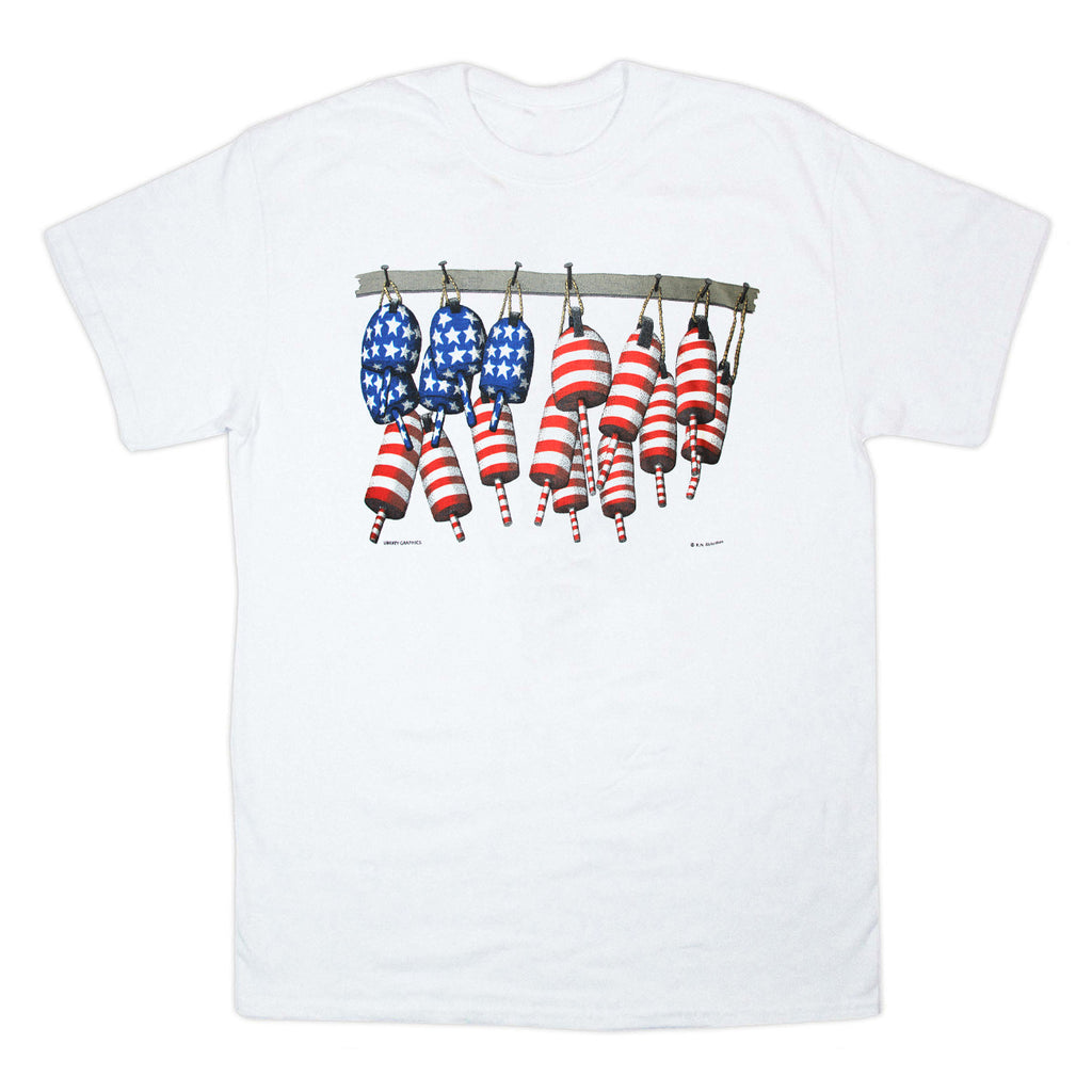 Buoy Flag Adult White T-shirt