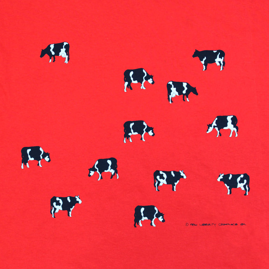【IFYOUWANT】String Cow logo T-shirt Brand Your Cattle Blue T – Ranchy Life