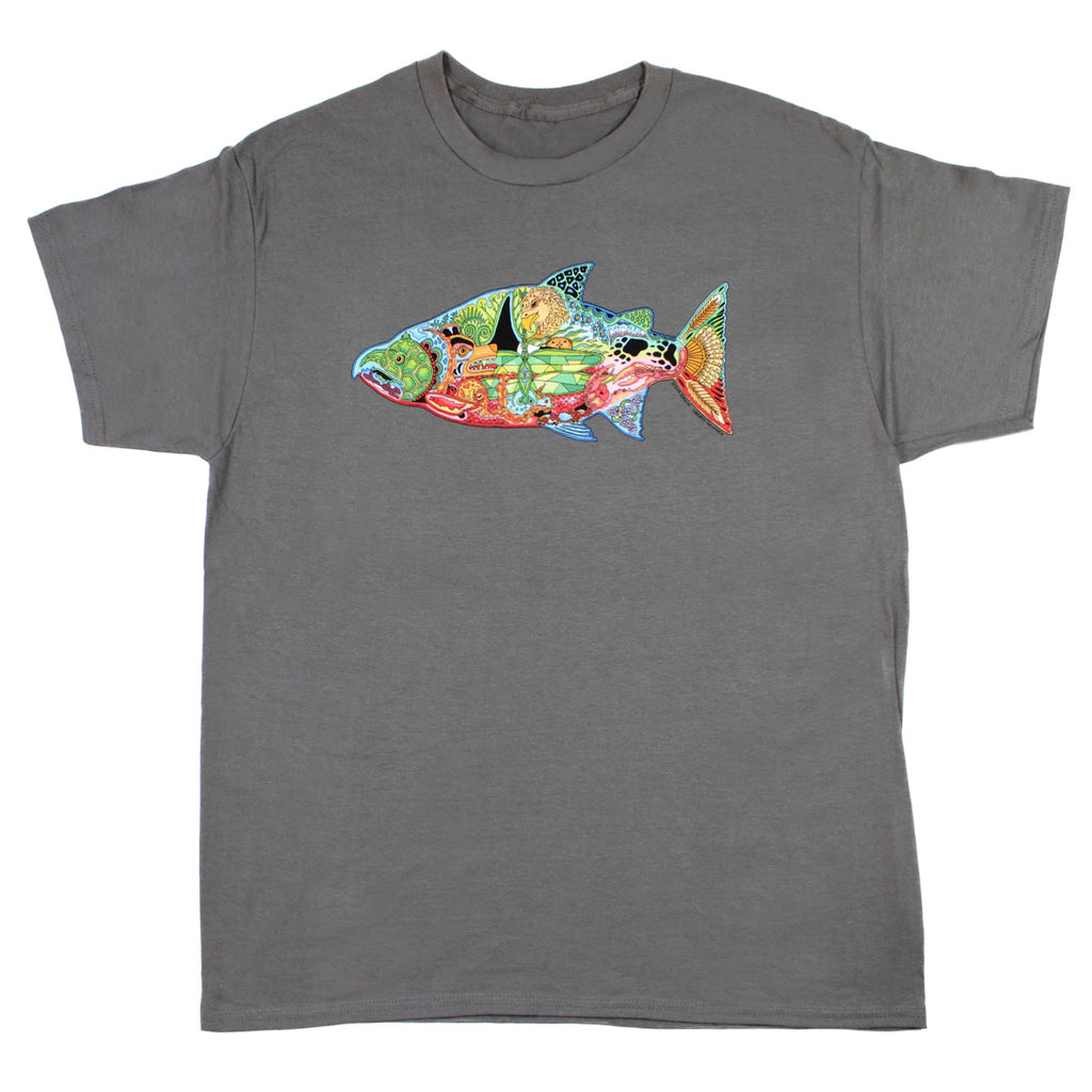 Earth Art Chinook Adult Charcoal T-shirt