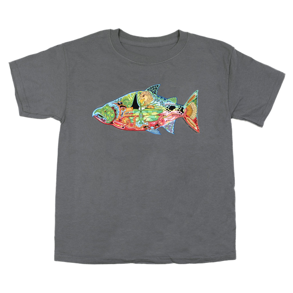 Earth Art Chinook Youth Charcoal Tee