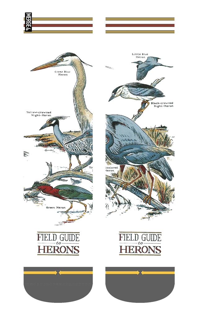 Field Guide to Herons Socks by Merge4