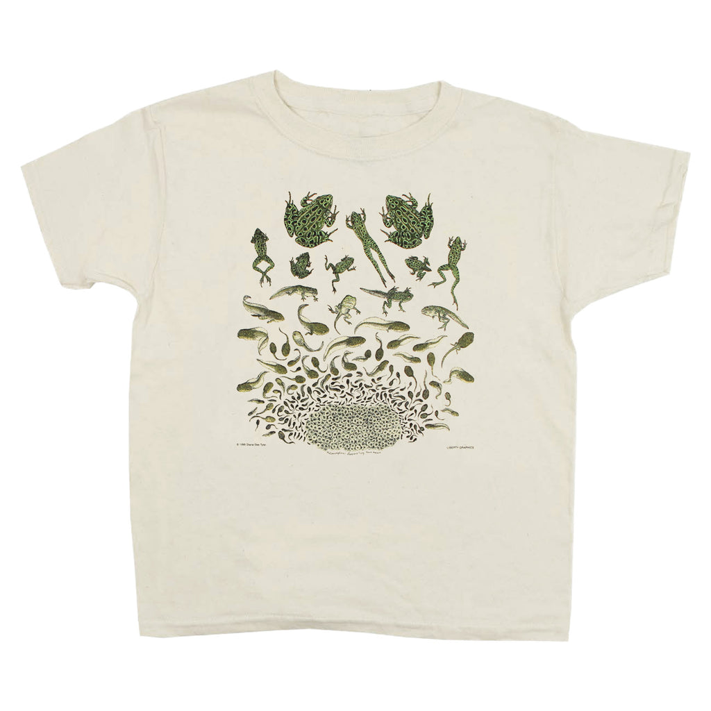 Frog Metamorphosis Youth Natural T-shirt