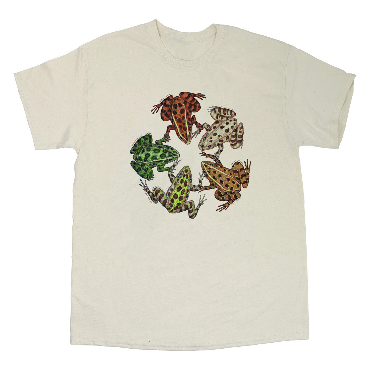 Frog Friends Adult Stone T-shirt – Liberty Graphics