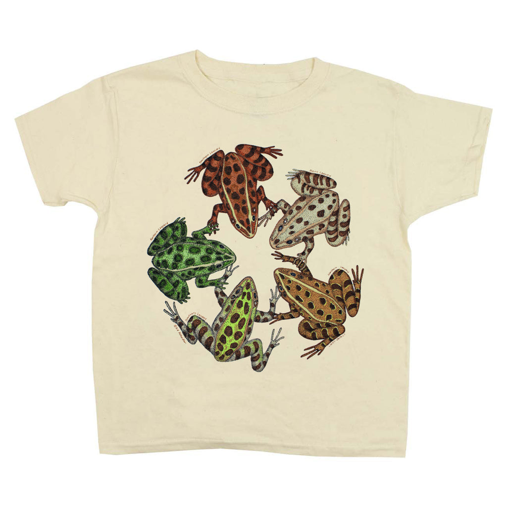 Frog Friends Youth Natural T-shirt