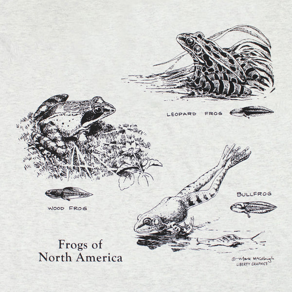 Frogs Of North America Youth Ash T-shirt