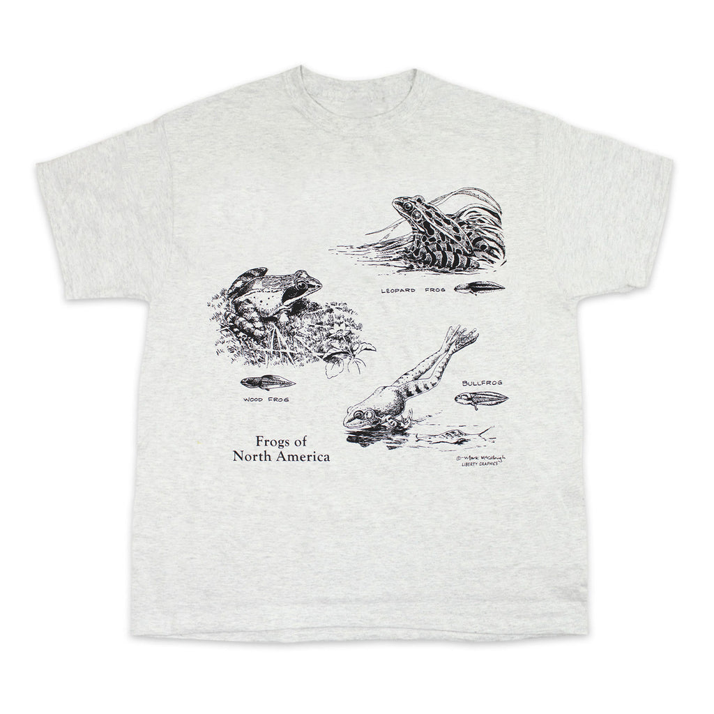 Frogs Of North America Youth Ash T-shirt