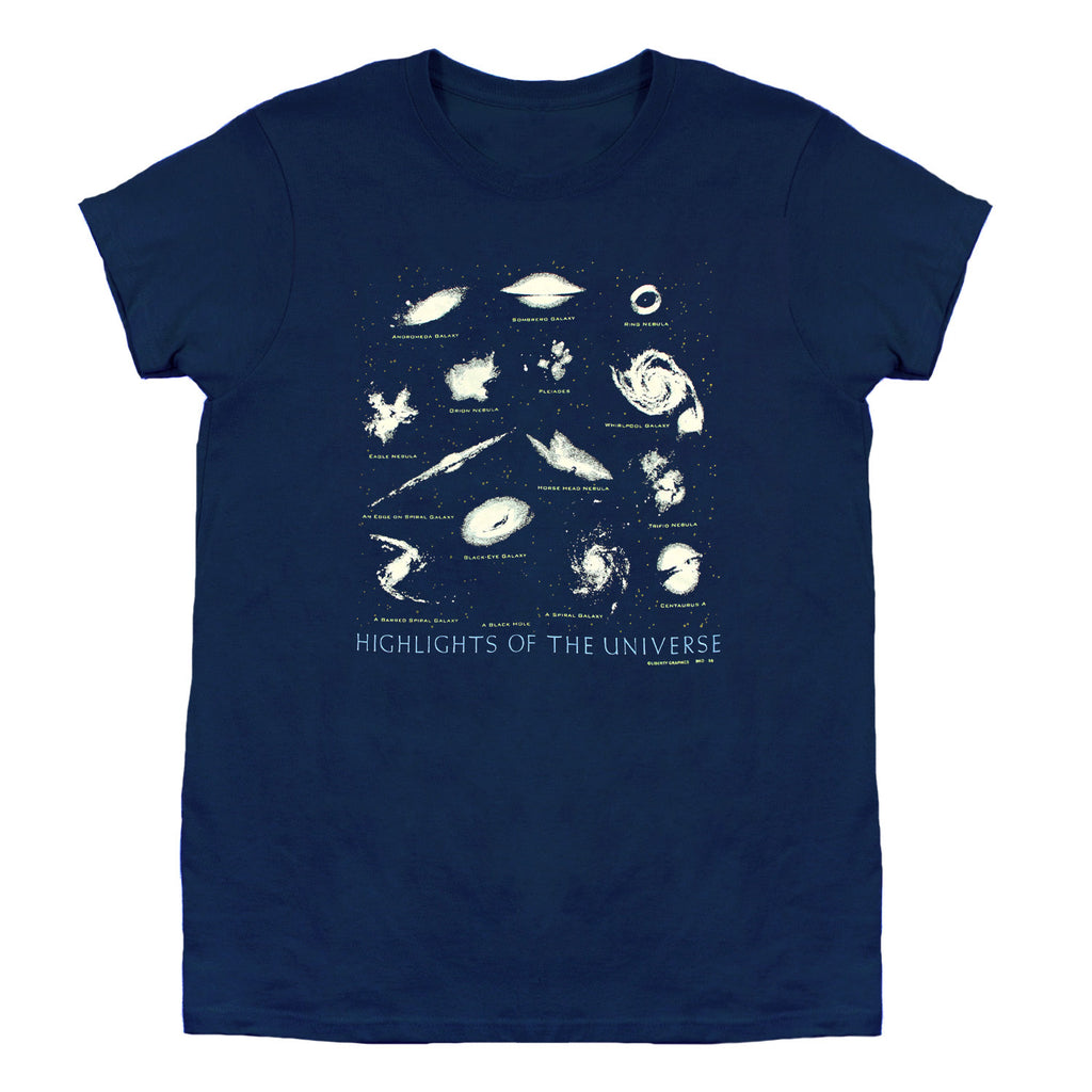 Highlights of the Universe Ladies Navy T-shirt