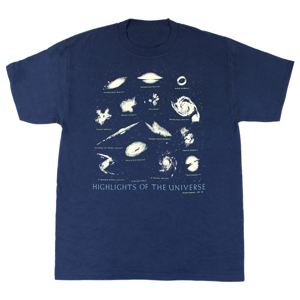 Highlights of the Universe Adult Navy  T-shirt
