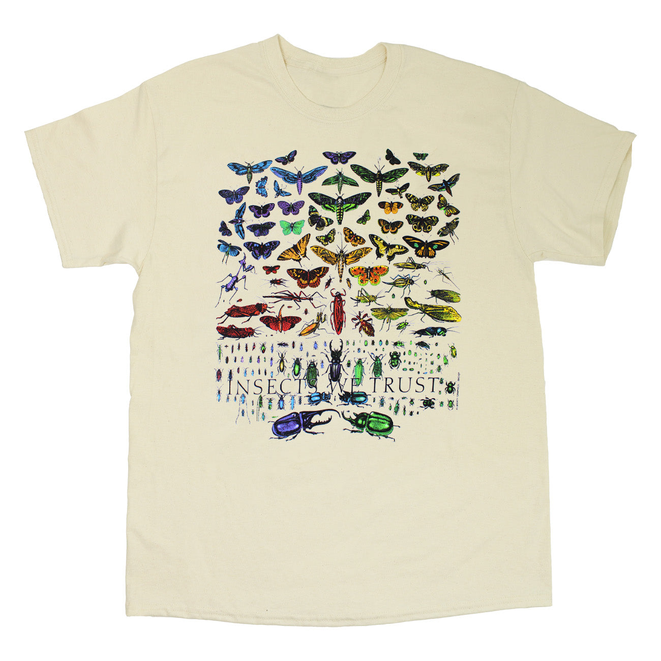 Liberty Graphics Insects We Trust Adult Natural T-shirt – Liberty Graphics