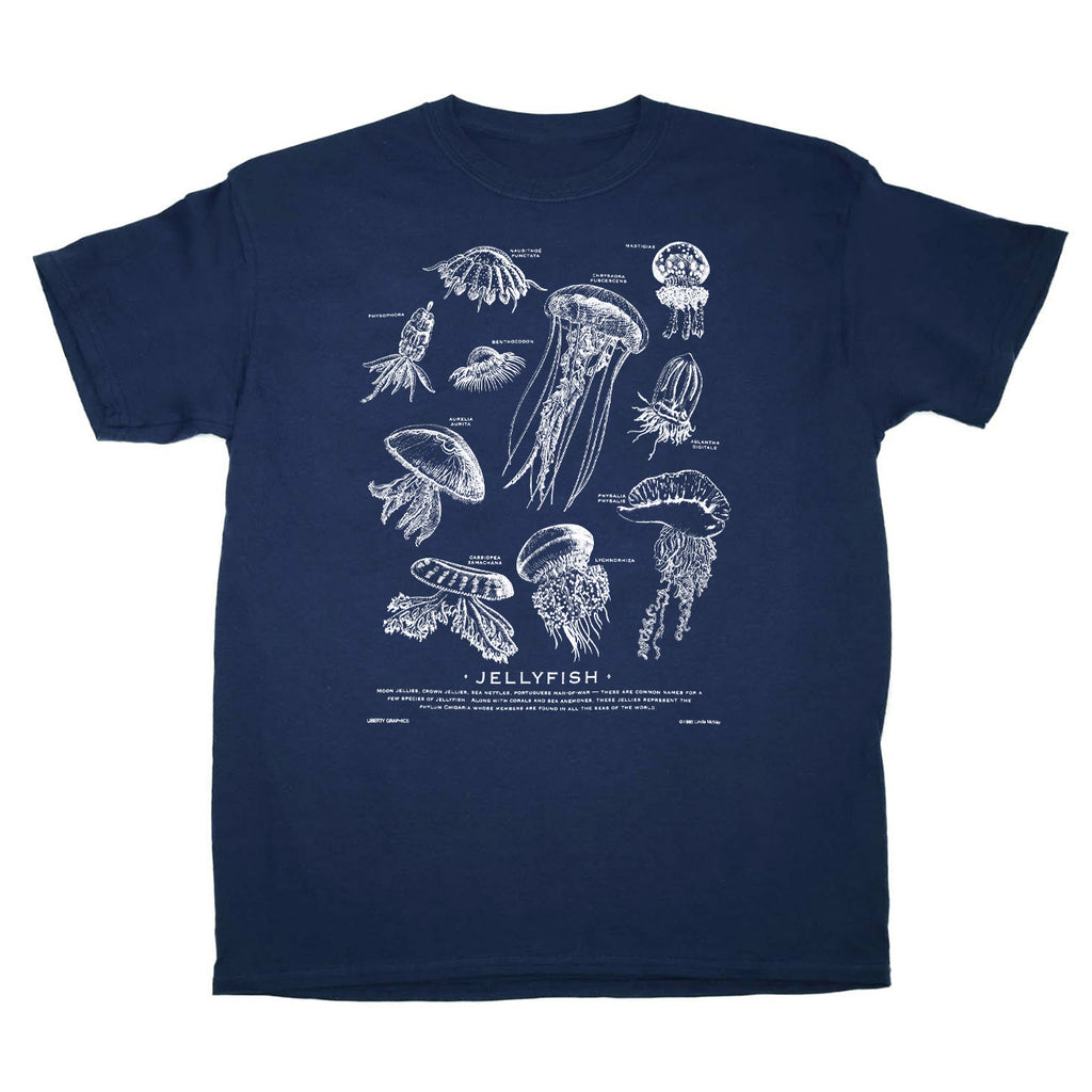 Jellyfish Youth Navy T-shirt