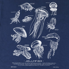 Jellyfish Adult Navy T shirt Liberty Graphics