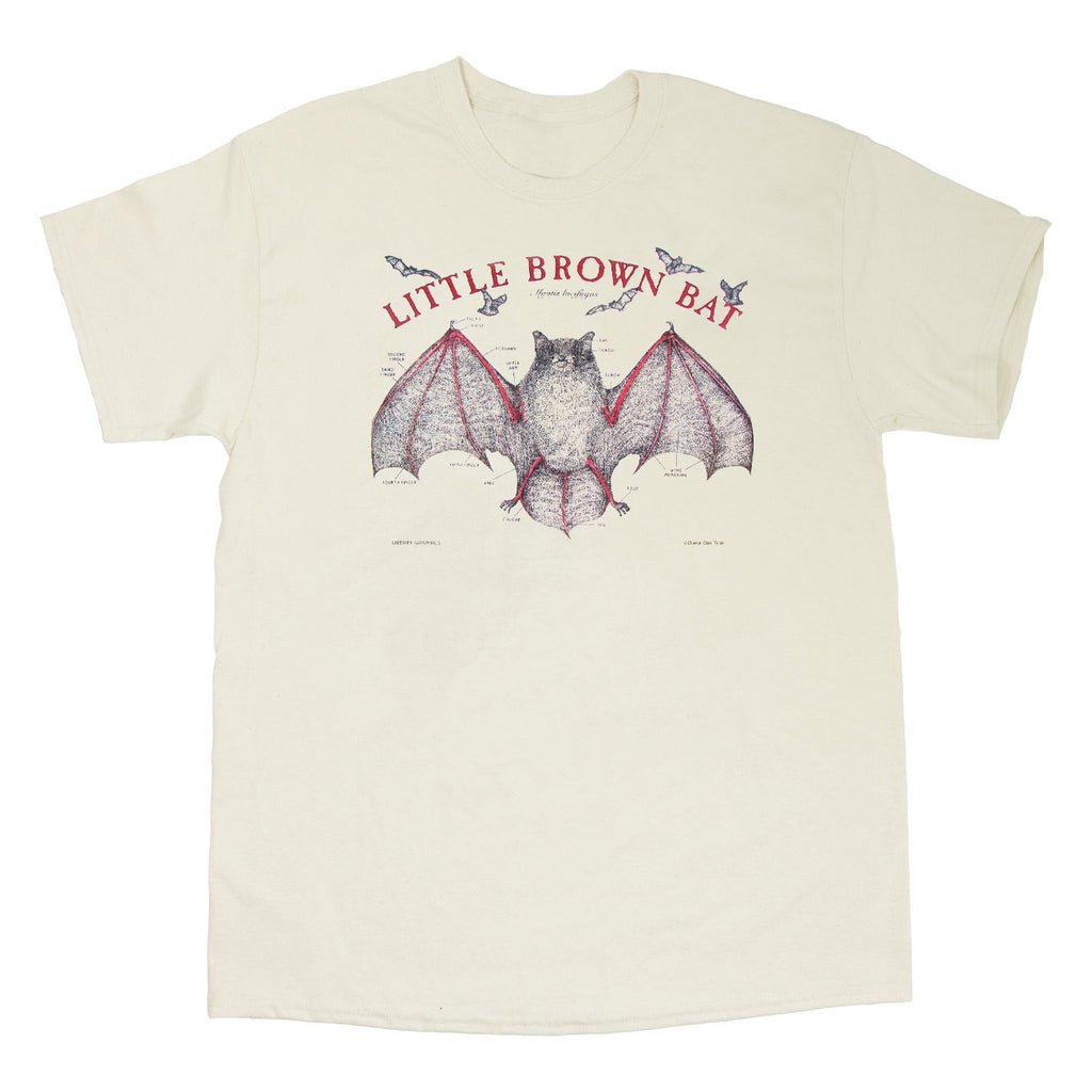 Little Brown Bat Adult Natural T-shirt