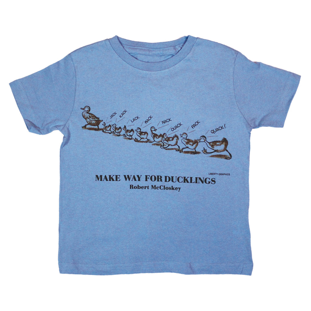 Robert McCloskey's Make Way For Ducklings - Quack! Toddler Light Blue T-shirt
