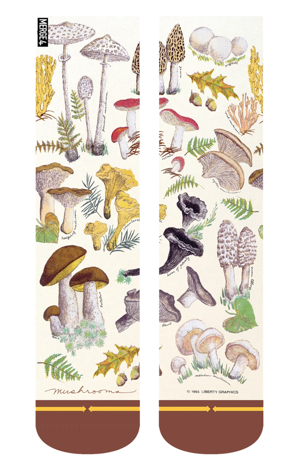 Mushrooms Socks by Merge4
