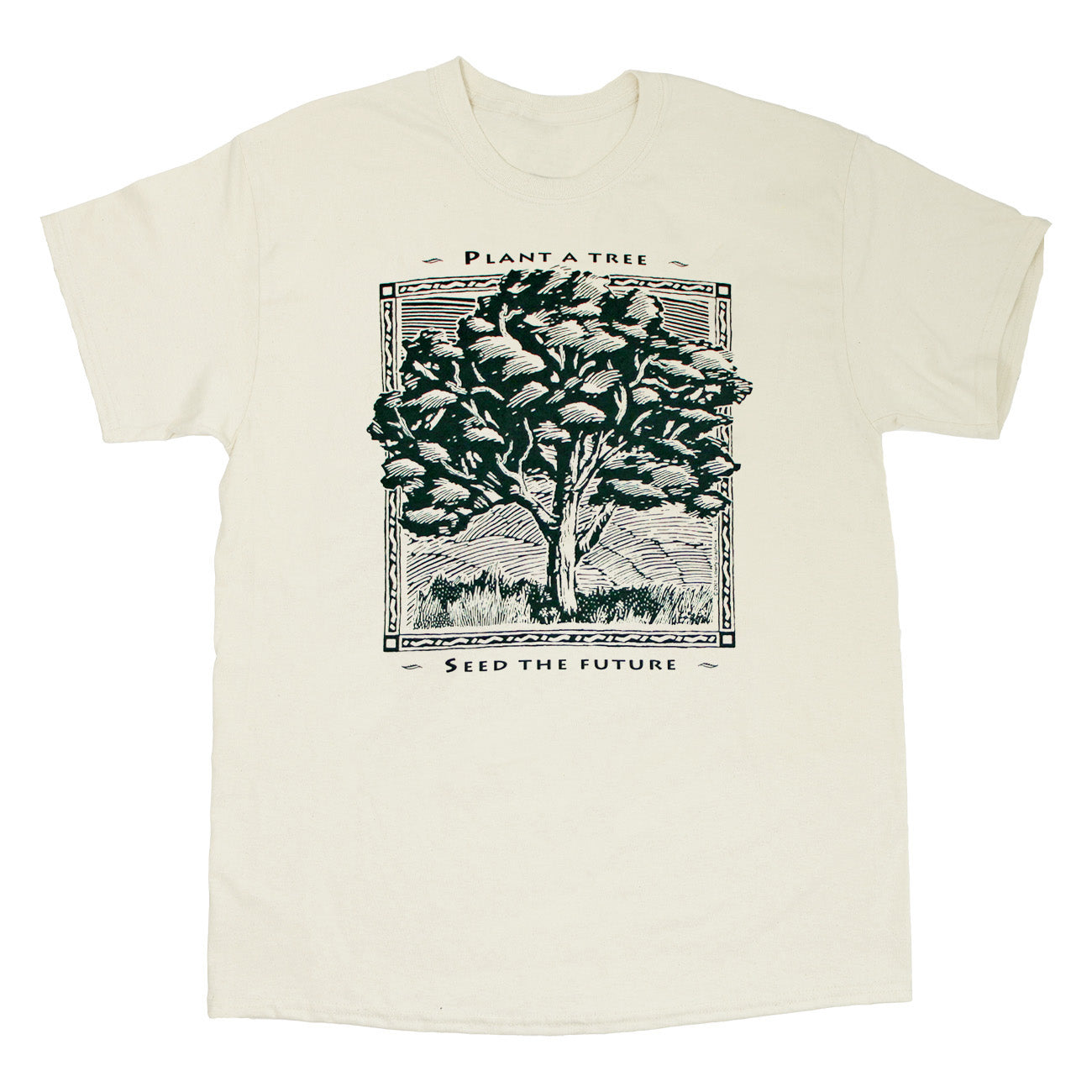 Plant A Tree Adult Natural Organic T-Shirt – Liberty Graphics