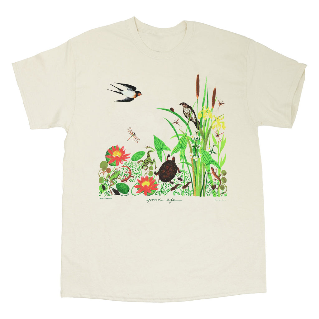 Pond Life Adult Natural T-shirt