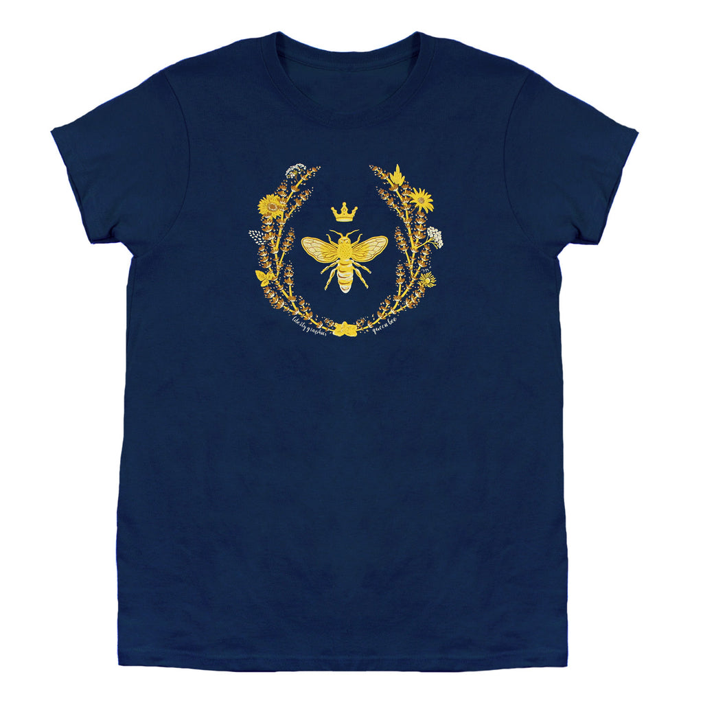 Queen Bee Ladies Navy T-shirt