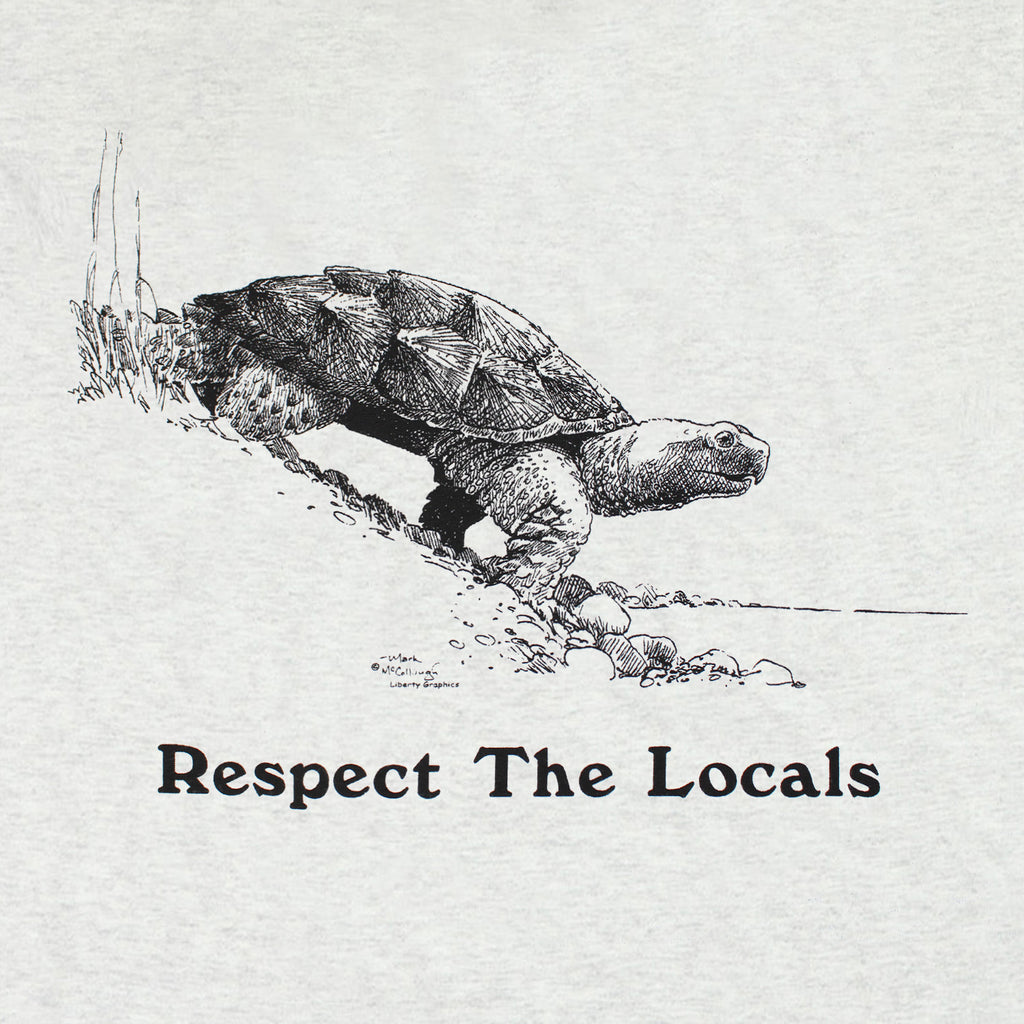 Respect The Locals Adult Ash T-shirt – Liberty Graphics Respect The Locals Adult Ash T-shirt – Liberty Graphics