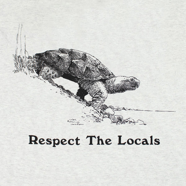 Respect The Locals Adult Ash T-shirt