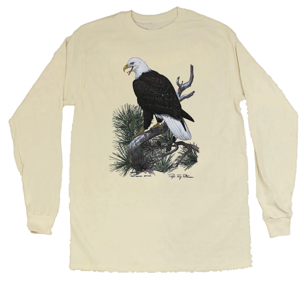 Roger Tory Peterson Eagle Adult Natural Longsleeve