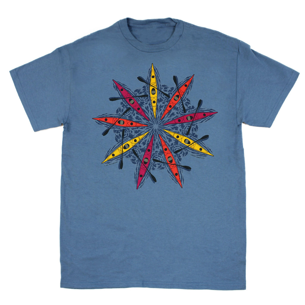 Sea Kayaks Adult Indigo T-shirt