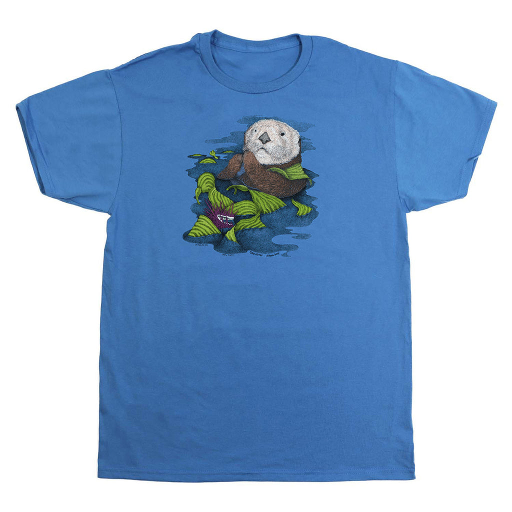 Sea Otter Adult Denim T-shirt