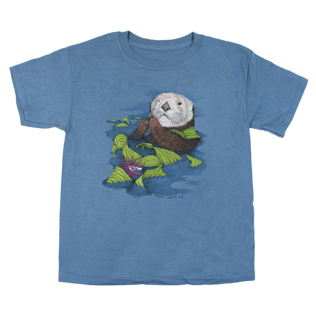 Sea Otter Youth Indigo T-shirt