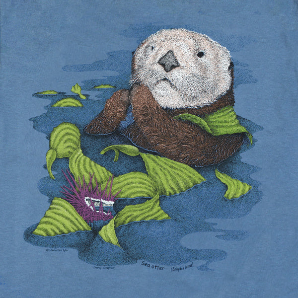 Sea Otter Youth Indigo T-shirt