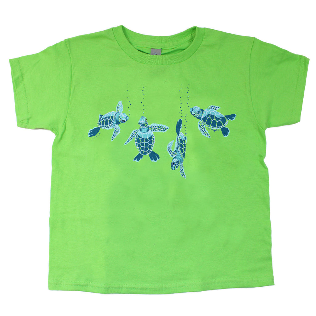 Sea Turtle Babies Toddler Key Lime T-shirt