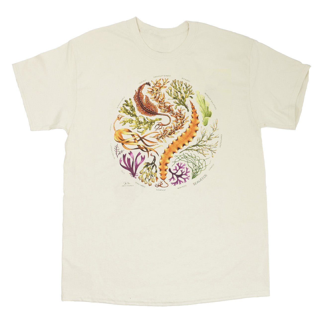 新品未使用　SEA GRAPHIC L/S TEE Seaweeds Adult Natural T-shirt – Liberty Graphics