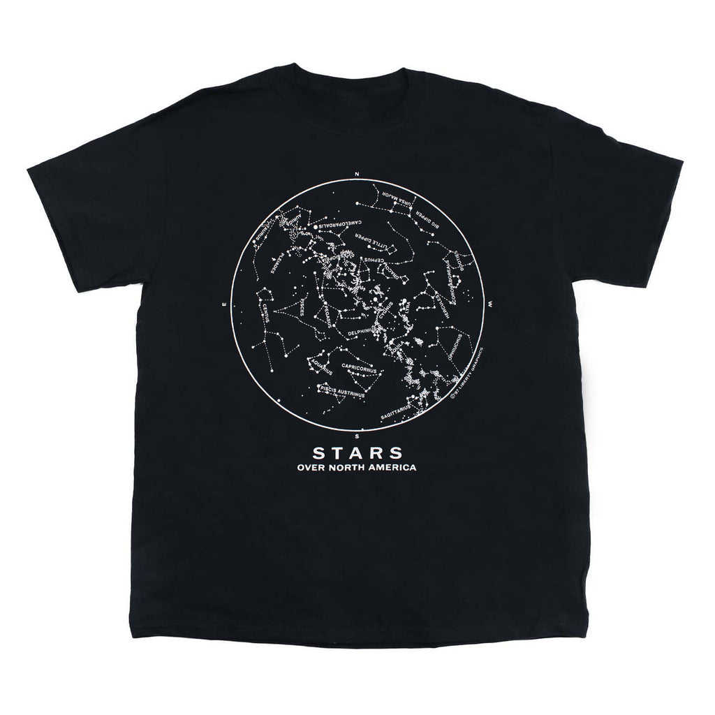 Stars Over North America Youth Black T-shirt