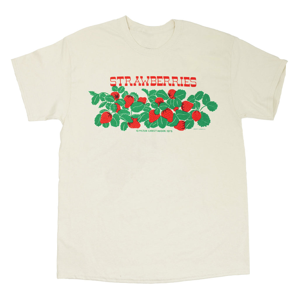 Strawberries Adult Natural T-shirt