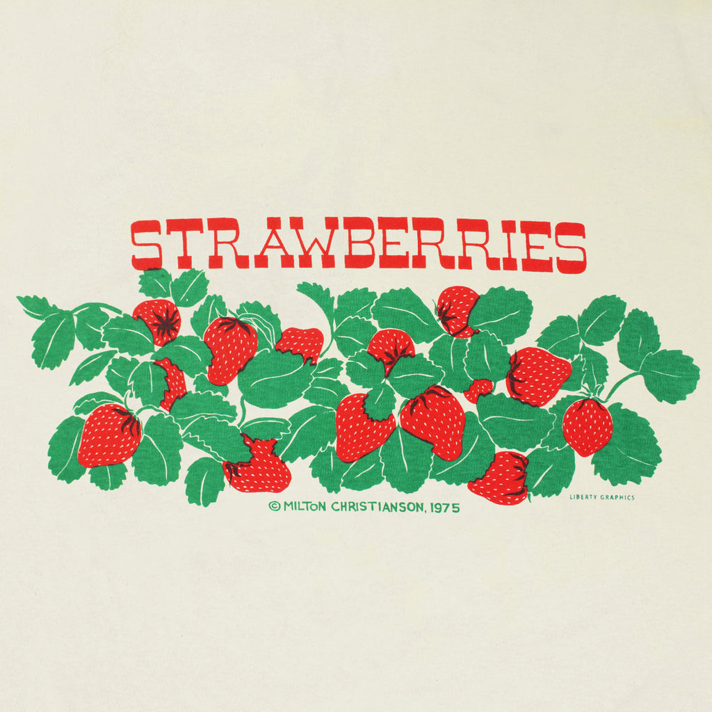 Strawberries Youth Natural T-shirt – Liberty Graphics