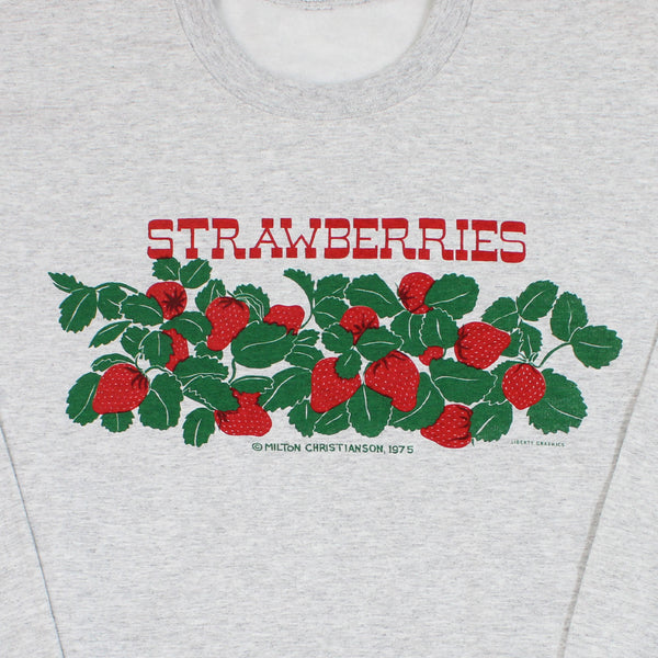 Strawberries Ash Crew Neck Sweatshirt