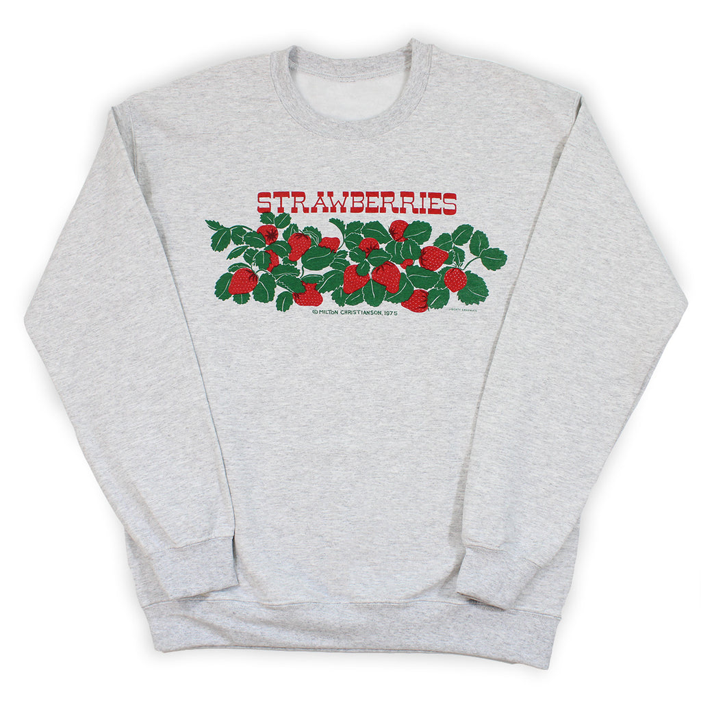 Strawberries Ash Crew Neck Sweatshirt