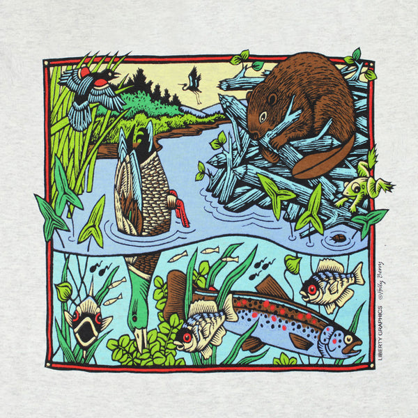 Pond Scene Ash Youth T-shirt
